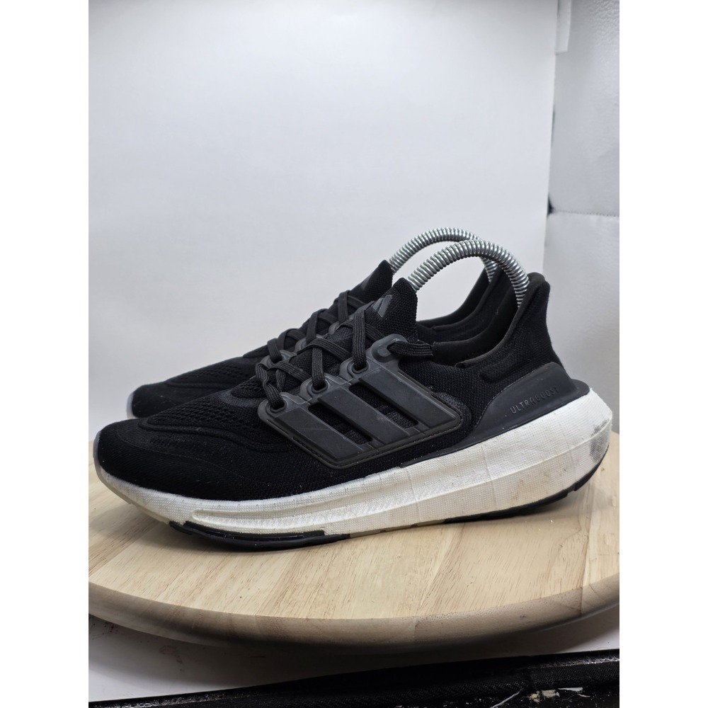 Women's Size 7 - Adidas‎ Ultraboost Shoes Black White Athletic Running Sneakers